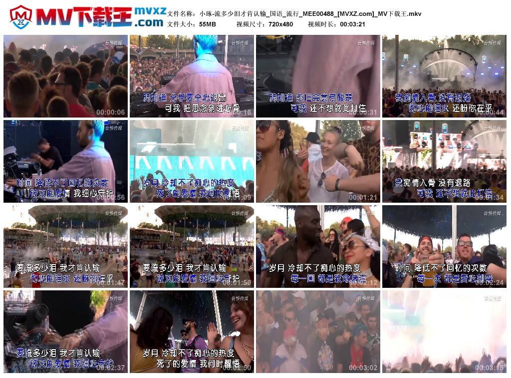 小琢-流多少泪才肯认输_国语_流行_MEE00488